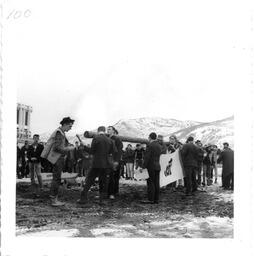 Carrying the Flagpole