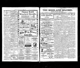   Rossland Evening Record 1899-10-09   , page 1