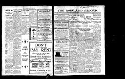   Rossland Evening Record 1900-08-14   , page 1