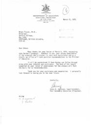 Department of Education Correspondence