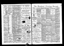   Rossland Evening Record 1897-08-12   , page 1