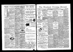   Rossland Evening Record 1897-08-16   , page 1