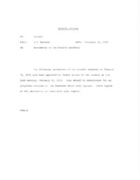 Amendments to the Faculty Handbook of January 1, 1971