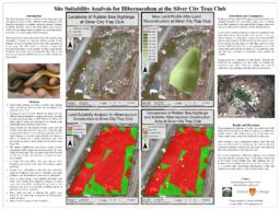 Site Suitability Analysis for Hibernaculum at the Silver City Trap Club