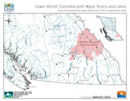 Columbia-Shushwap Invasive Species Society - Lower British Columbia with Major Rivers and Lakes Letter
