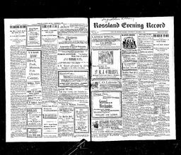   Rossland Evening Record 1898-12-07   , page 1