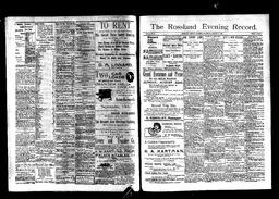   Rossland Evening Record 1897-08-21   , page 1