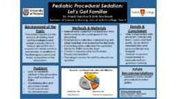 Pediatric Procedural Sedation: Let's Get Familiar