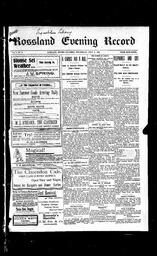   Rossland Evening Record 1899-07-05   , page 1