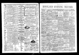  Rossland Evening Record 1897-03-19   , page 1
