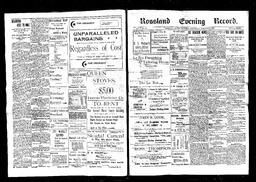   Rossland Evening Record 1898-02-02   , page 1