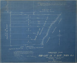 Subdivision Plan of Part of Sub-lot 19 of Lot 7159 G.1. Registered Plan No X37 Kootneay District B.C.: 