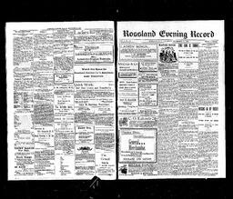   Rossland Evening Record 1898-11-17   , page 1