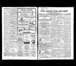   Rossland Evening Record 1899-10-07   , page 1
