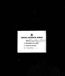 [Central Microfilm Bureau : May 24, 1900], page 1