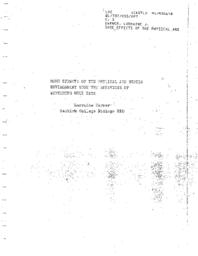 Some Effects of the Physical and Biotic Environment Upon the Behaviour of Wintering Mule Deer.