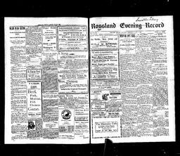   Rossland Evening Record 1899-06-01   , page 1