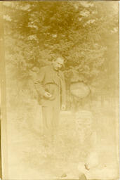 Unknown Man at Grave Site