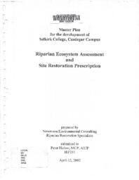 Riparian Ecosystem Assessment and Site Restoration Prescription: Master Plan for the Development of Selkirk College, Castlegar Campus