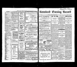   Rossland Evening Record 1899-05-05   , page 1