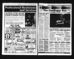   Castlegar Sun 1995-10-25   , page 1