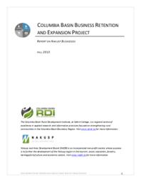 Columbia Basin Business Retention and Expansion Project: Report on Nakusp Businesses