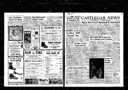 Castlegar News 1958-10-23, page 1