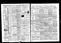   Rossland Evening Record 1897-07-13   , page 1