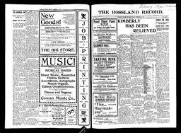   Rossland Evening Record 1900-02-16   , page 1