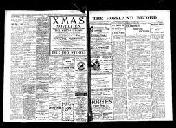   Rossland Evening Record 1899-12-14   , page 1