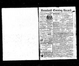   Rossland Evening Record 1898-11-04   , page 1