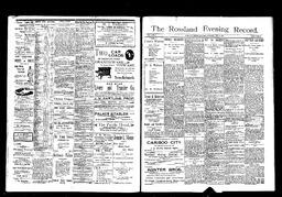   Rossland Evening Record 1897-06-26   , page 1