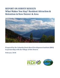 What Makes You Stay?: Resident Attraction and Retention in New Denver and Area