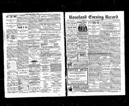   Rossland Evening Record 1898-11-05   , page 1