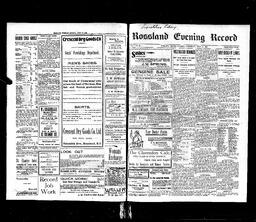   Rossland Evening Record 1899-07-26   , page 1