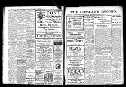   Rossland Evening Record 1899-12-06   , page 1