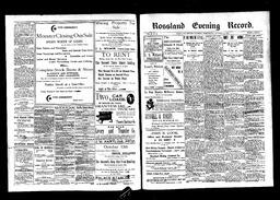   Rossland Evening Record 1897-10-13   , page 1