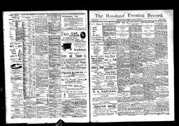   Rossland Evening Record 1897-07-15   , page 1
