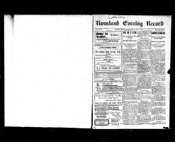   Rossland Evening Record 1899-07-03   , page 1