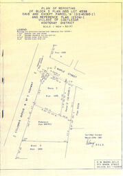 Plan of Reposting of Block 3 Plan 1955 Lot 4598 Save and Except Parcel "A" (D.D.45385-I) and Reference Plan 123061-I Village of Castlegar Kootenay District