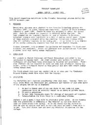 Forestry Technology: Annual Report - August 1969