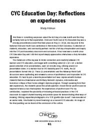 CYC Education Day: Reflections on Experiences