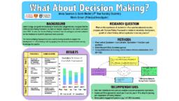 What About Decision Making?: 