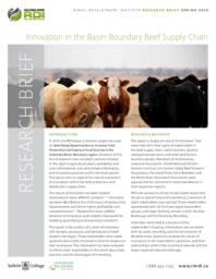 Research Brief: Innovation in the Basin-Boundary Beef Supply Chain