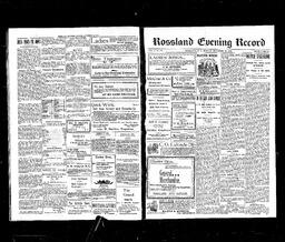   Rossland Evening Record 1898-11-14   , page 1