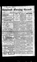   Rossland Evening Record 1899-06-17   , page 1