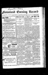   Rossland Evening Record 1899-05-16   , page 1