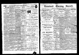   Rossland Evening Record 1898-01-06   , page 1