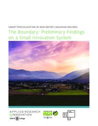 Smart Specialization in Non-Metro Canadian Regions: The Boundary - Preliminary Findings on a Small Innovation System