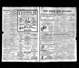   Rossland Evening Record 1899-10-13   , page 1